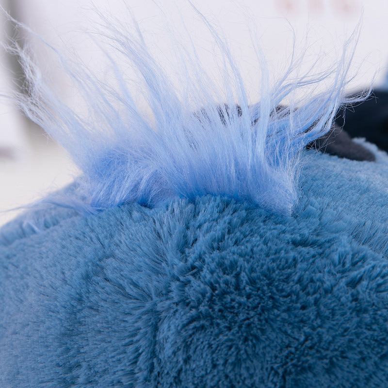 Muñeco de peluche gigante de 100cm de Disney Stitch, Animal de dibujos animados Kawaii azul, sofá, almohada suave para dormir, juguetes para niños y niñas, regalo de cumpleaños